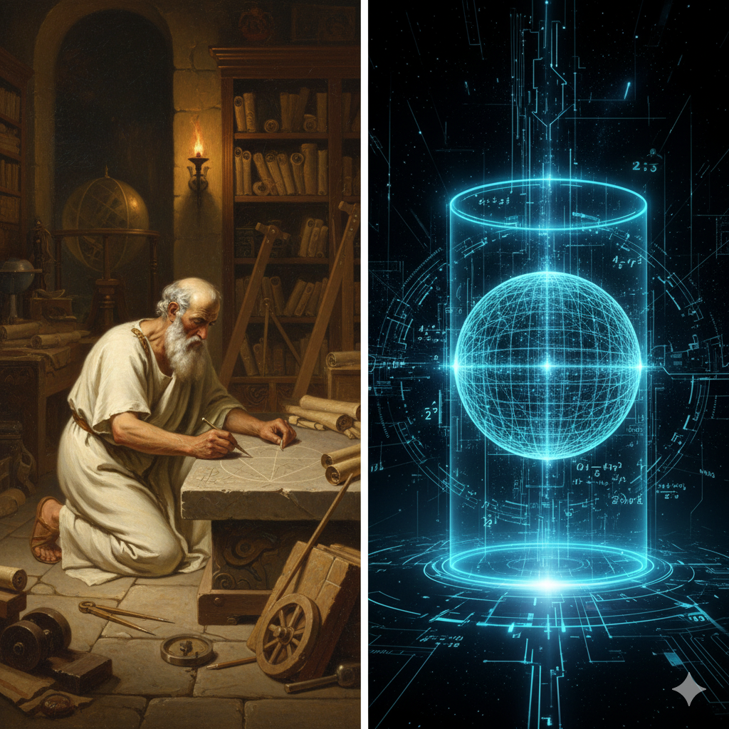 Geometrinin Zirvesi: Arşimet’in Küre ve Silindir Hacmi Keşfi