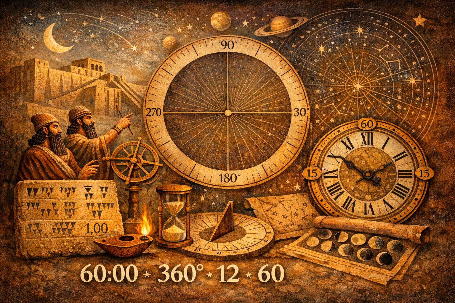 Matematiğin Kadim Dili: Altmışlık (Sexagesimal) Sayı Sistemi ve Medeniyetin İnşasındaki Rolü